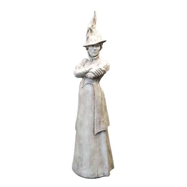 Steinguss-Hexe „MEDEA“ – Mystische XXL-Gartenskulptur von Fiona Scott